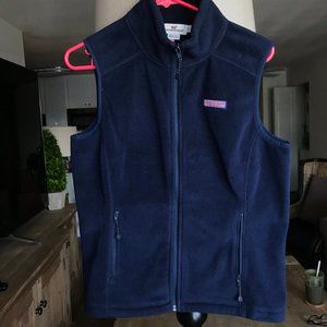 Vineyard Vines Navy Fleece Vest | Small
